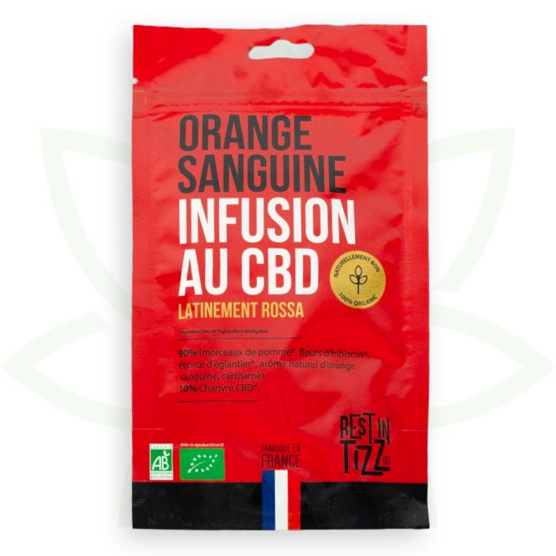 tisane cbd orange sanguine infusion cbd bio rest in tizz mafrenchweed 1